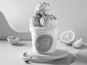 Zesty Orange Pista Ice Cream Tub [600 ml]