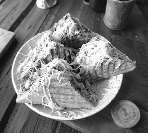 Cheese corn sandwich