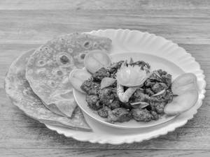 3 Chapati + Buff Roast [150 Grams]