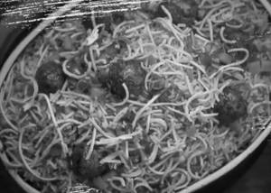 Noodles mix manchurian