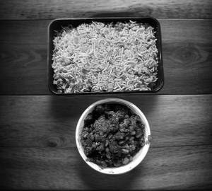 Veg Fried Rice With Gobi Manchuriyan