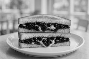 Blueberry Cheese Sandwich