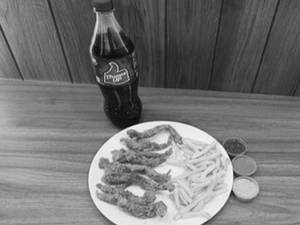 8pc Strips,  Fries S And 1 Thums Up