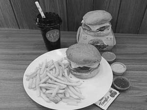 2 Veg Classic Burger, Fries S And Thums Up