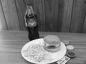 Veg Classic Burger, Fries S And Thums Up