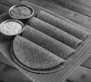 Ragi Dosa Healthy Millet Tiffin with Groundnut Chutney