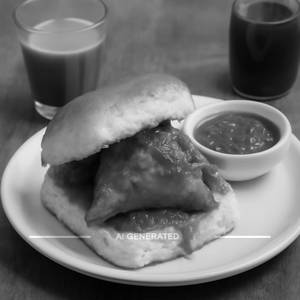 Schezwan Samosa Pav