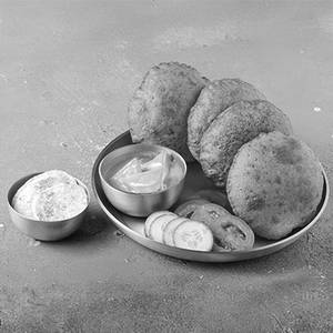 Falahari Paneer Sabji with Puri