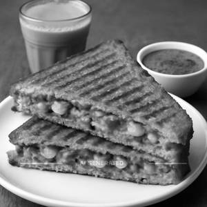 Aloo Mutter Grilled Sandwich