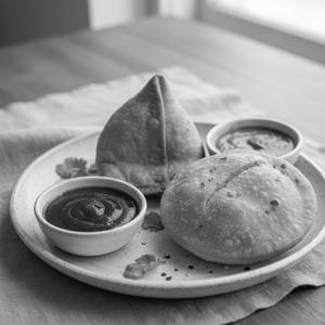 PYAJ KACHORI + SAMOSA