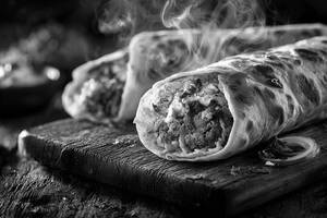 T T F Signature Chicken Malai Kebab Roll / Wrap