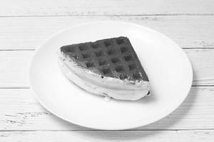 Red Velvet (white Chocolate) Waffle Sandwich