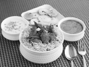 Chicken Biryani with Chicken Kebab