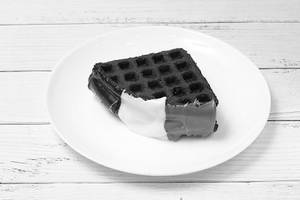Triple Chocolate Waffle Sandwich