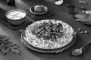 Khaas Khumb Kali Mirch Biryani ( Pepper Mushroom Biryani - Serve - 1)
