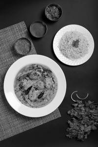 Kadi Chawal with Salad
