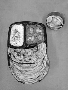 Mushroom Masala + Choice Of Bread + Masala Dahi +salad