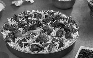Khaas Khumb Kali Mirch Biryani ( Pepper Mushroom Biryani - Serve - 2 )