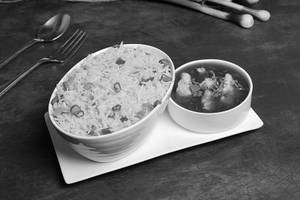 Veg Fried Rice & Gobi Manchurian