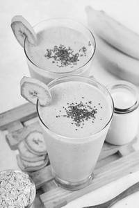 Oats Peanut Butter Mikshake