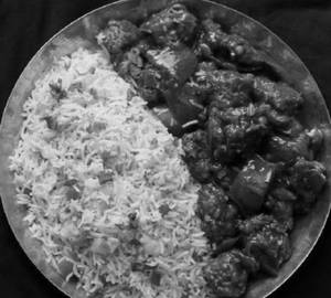 Fried Rice With Chilli Chicken(2Pc)