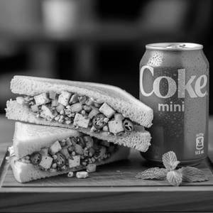 Paneer sandwich with coke soft beverage 250 ml