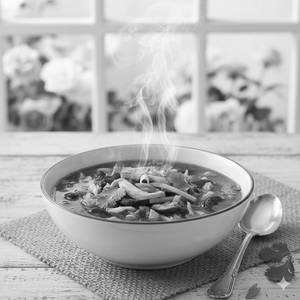 Chicken hot & sour soup