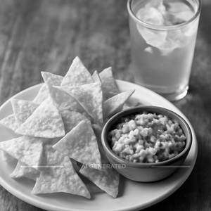 Chips, Guac + Drink