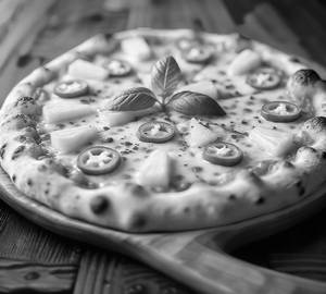 Hawaiian paneer pizza