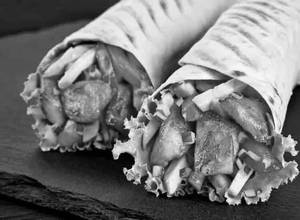 Green spicy shawarma