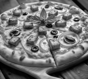 Bbq paneer pizza
