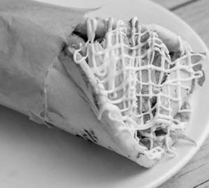 Malai cheese shawarma