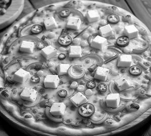 Peri peri paneer pizza