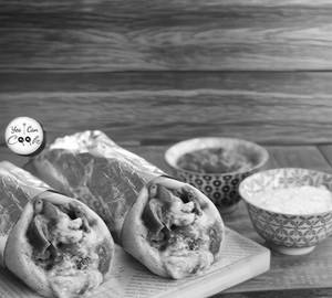 Schezwan chicken shawarma
