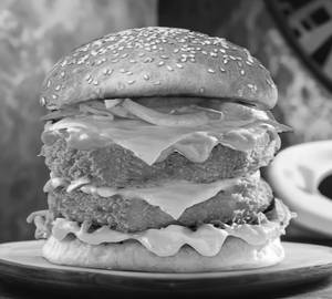 Double cheese slice burger