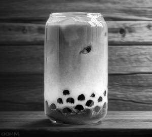 Matcha boba milkshake