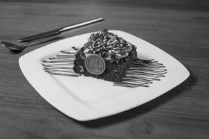 DOUBLE DELIGHT CHOCOLATE FUDGE BROWNIE