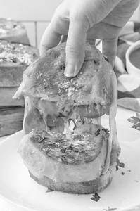 Grilled Chowpatty Special Club Sandwich