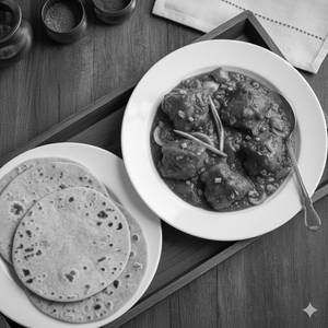 Chilli Chicken (4p) +Tawa roti (3p)