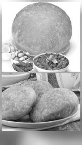 1 bhatura with kachori [1 piece]