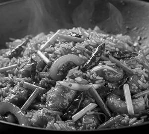 Fried Rice With Schezwan Sauce