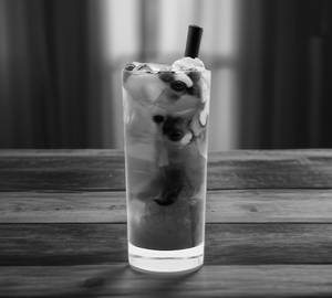 Cranberry boba tea