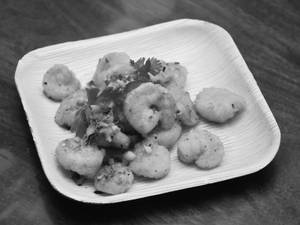 Butter garlic prawns