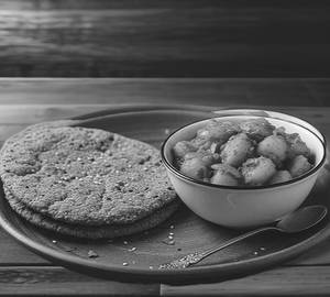 Begad Ki Roti With Aloo Pyaz Sabzi
