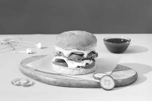 Spicy Paneer Stack Burger