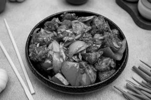 Crispy Chilly Chaap Dry