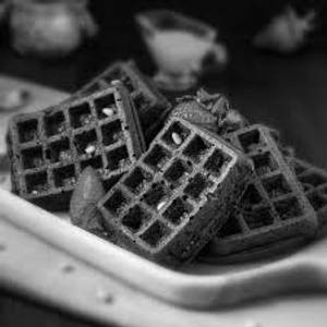 Dark and milk waffle