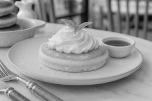 Classic Pancake With Maple Syrup