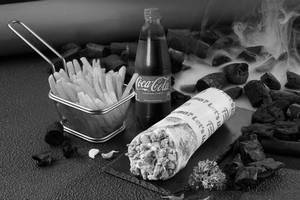 Classic Smoky Chicken Shawarma with Fries & Coke Meal