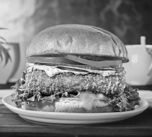 Crispy paneer burger